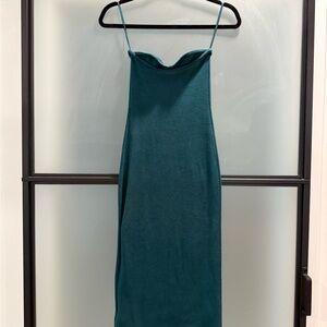 Abercrombie & Fitch Strapless Dress in Teal